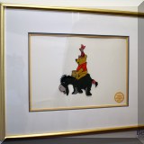A16. ”Winnie the Pooh and the Blustery Day” limited edition Disney serigraph cel .17” x 21” 